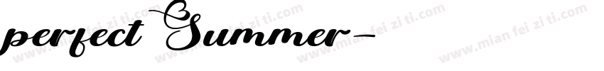 perfect Summer字体转换